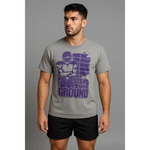 Vintage 2016 TCU Football Graphic T-Shirt Mens XL Gray EUC  Stand Your Ground